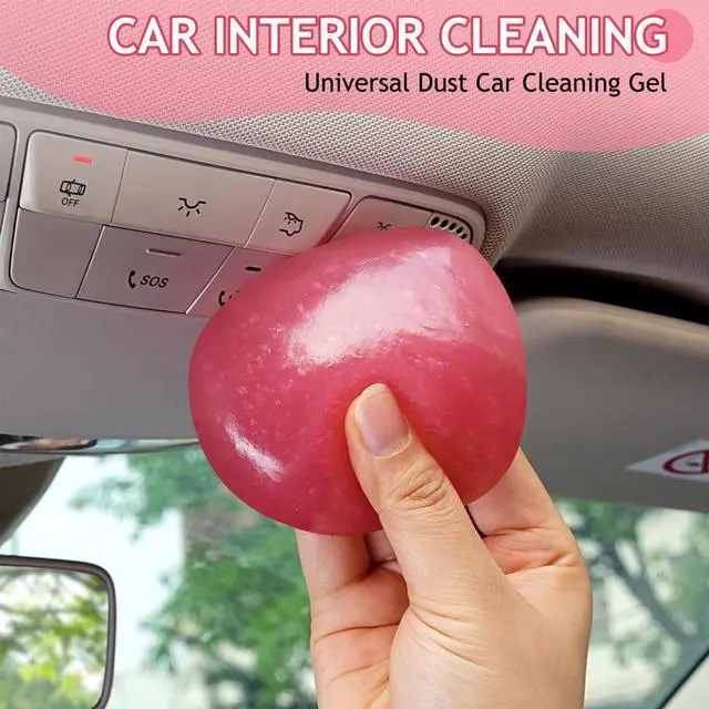 Alt view image 2 of 7 - Car Cleaning Gel Car Cleaning Putty Car Putty Car Interior Cleaner Car Slime Car Detailing Kit Car Accessories Gifts for Dad Men Him Women Stocking Stuffers Pink