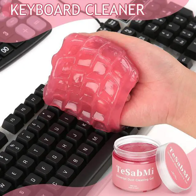 Alt view image 7 of 7 - Car Cleaning Gel Car Cleaning Putty Car Putty Car Interior Cleaner Car Slime Car Detailing Kit Car Accessories Gifts for Dad Men Him Women Stocking Stuffers Pink