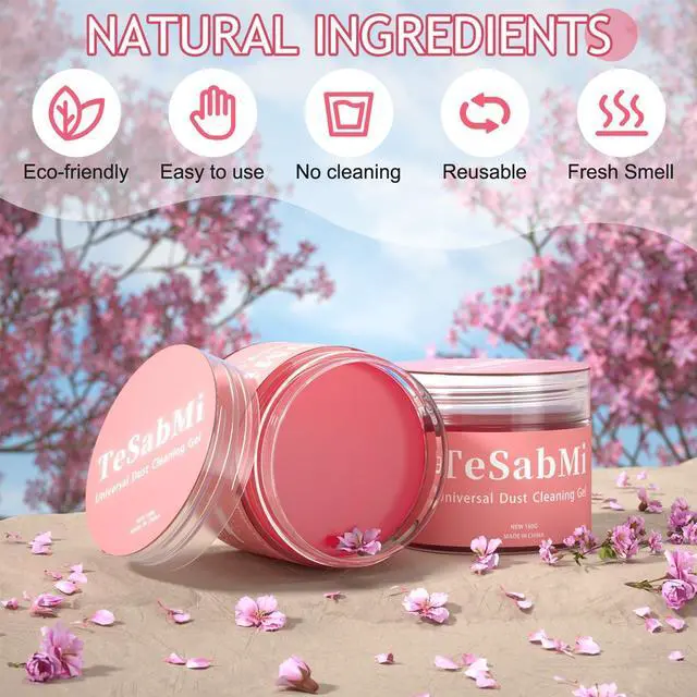 Alt view image 6 of 7 - Car Cleaning Gel Car Cleaning Putty Car Putty Car Interior Cleaner Car Slime Car Detailing Kit Car Accessories Gifts for Dad Men Him Women Stocking Stuffers Pink