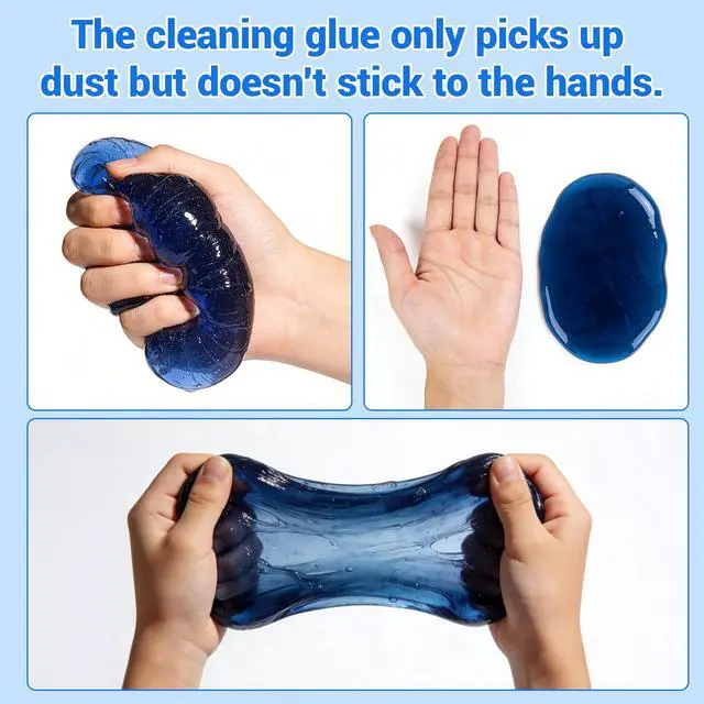 Alt view image 5 of 7 - 3 Jars Car Cleaning Gel, Auto Interior Cleaning Putty with Puller, Dust Remover for Car Vents, Keyboard & Detailing