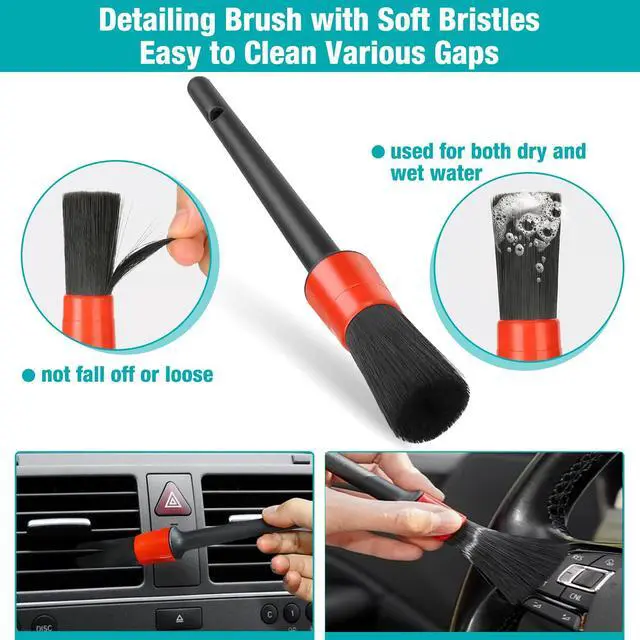 Alt view image 5 of 7 - Car Interior Duster Detailing Cleaning Gel Brushes Kit, Soft Dust Detail Crevice Brush Slime Putty Cleaner Accessories Tools for Dashboard,Air Vent,Panel,Leather