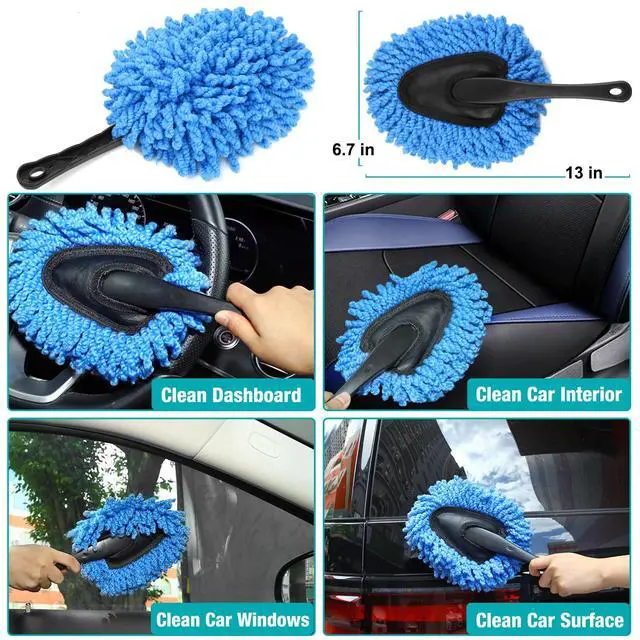 Alt view image 2 of 7 - Car Interior Duster Detailing Cleaning Gel Brushes Kit, Soft Dust Detail Crevice Brush Slime Putty Cleaner Accessories Tools for Dashboard,Air Vent,Panel,Leather