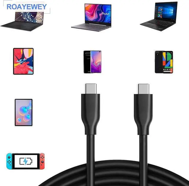 Alt view image 3 of 6 - USB Type C Replacement for 45W Chromebook Charger Compatible with HP Chromebook 14 X360 USB C Power Supply Adapter