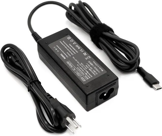 Main image of USB Type C Replacement for 45W Chromebook Charger Compatible with HP Chromebook 14 X360 USB C Power Supply Adapter