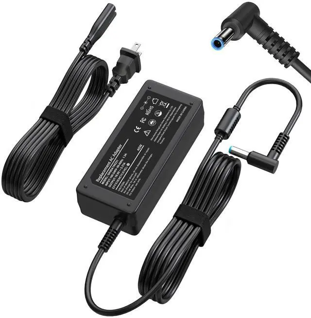 Main image of 45W 19.5V 2.31A Laptop Charger for HP Stream 14 13 11, Pavilion x360 15, EliteBook 840 G3 G4, ProBook, Chromebook 11 EE - AC Adapter Power Supply Cord with Durable Blue Tip L-Shape Connector