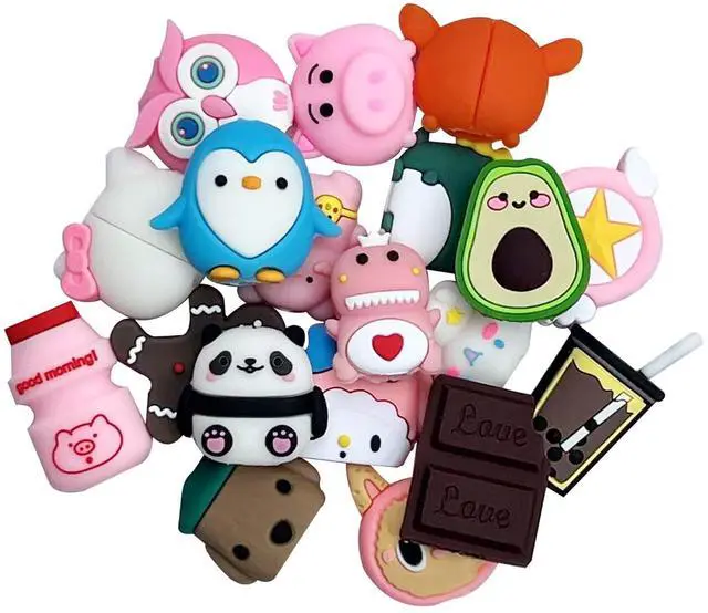 Alt view image 2 of 7 - 20 Pcs Cable Protector for iPhone/ipad USB Cable, Plastic Cable Protectors Cute Drink Fruit Dinosaur Animals Charging Cable Saver, Phone Accessory Protect USB Charger for Birthday Party (Type B(20PCS)