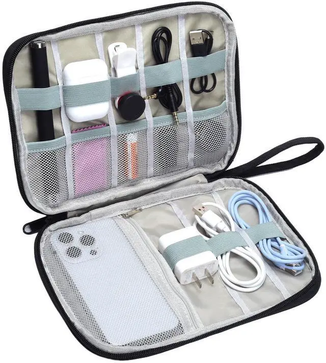 Main image of Pack Electronics Travel Organizer Case Tech Accessories Cord Storage Bag