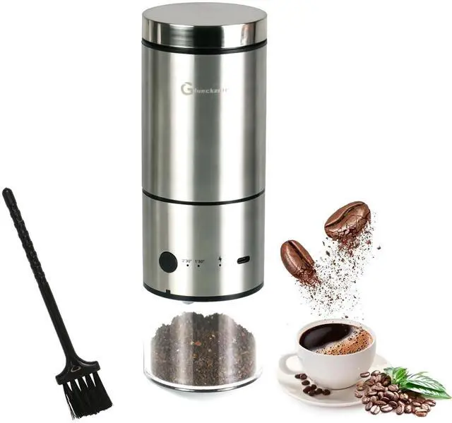 Main image of Portable Electric Coffee Bean Grinder,Adjustable Coffee Powder Coarseness, Ball-Type Gear Adjustment, Large Coffee Bean Chamber, Small Size For Travel, Ground Continuously For 30 Minutes