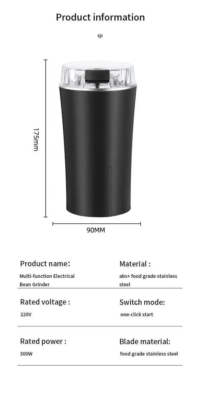 Alt view image 4 of 4 - Electric Crusher Grinder - Fine Powder Automatic Grinder to Pulverize Multiple Small Large for Elderly & Pets - Portable Cordless Crusher