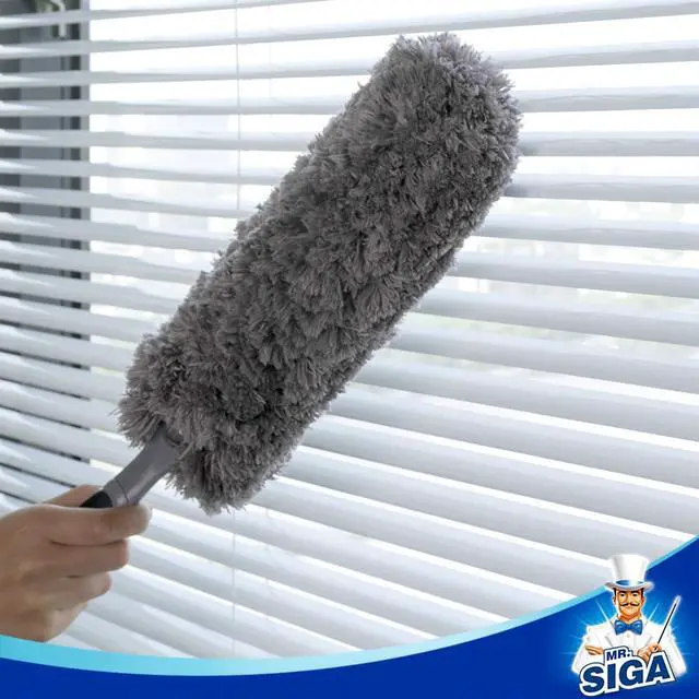 Alt view image 5 of 7 - Lint Free Microfiber Duster, Washable Duster for Household Cleaning Gray