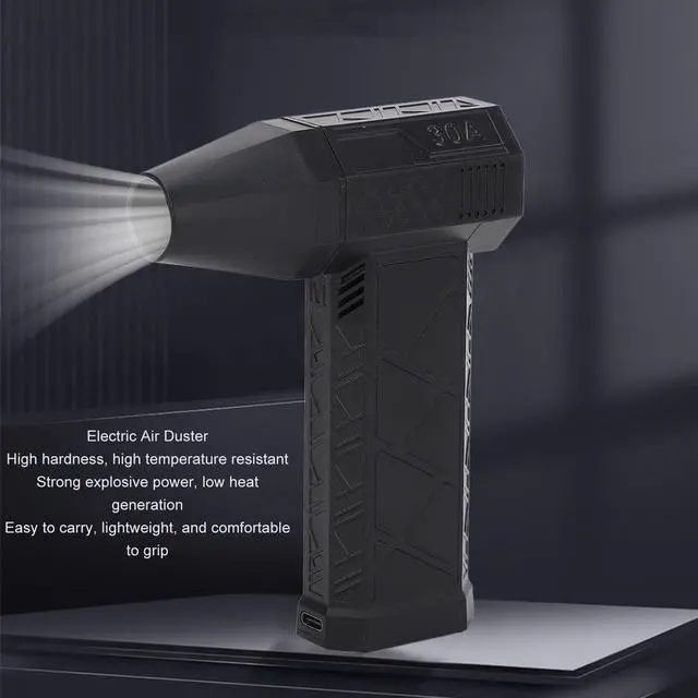 Alt view image 2 of 7 - Rechargeable Electric Air Duster 200W 130000RPM for Keyboard Camera Electronics Cleaning