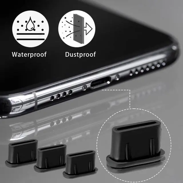 Alt view image 2 of 7 - 50 Pcs USB C Dust Plug, USB Type C Anti Dust Plugs Cover, Type C Charging Port Plug, USB C Dust Cover Compatible with Samsung Galaxy Google Pixel Moto G TCL UMIDIGI OnePlus Nord & Type C Port Device