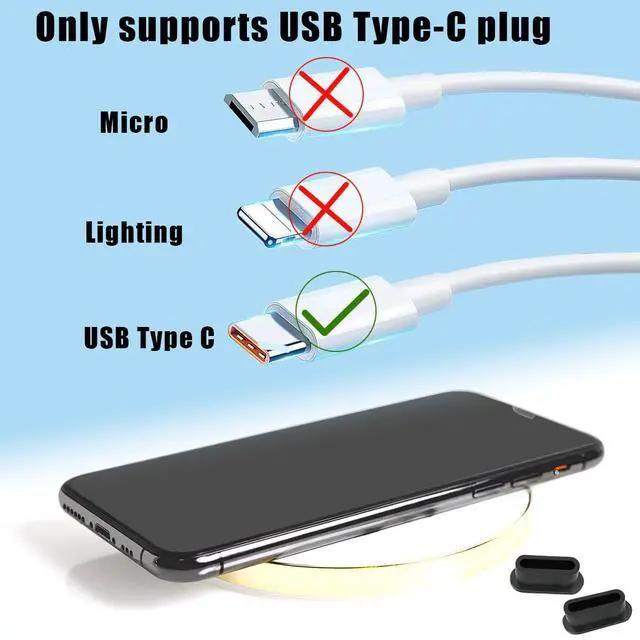 Alt view image 5 of 7 - 50 Pcs USB C Dust Plug, USB Type C Anti Dust Plugs Cover, Type C Charging Port Plug, USB C Dust Cover Compatible with Samsung Galaxy Google Pixel Moto G TCL UMIDIGI OnePlus Nord & Type C Port Device