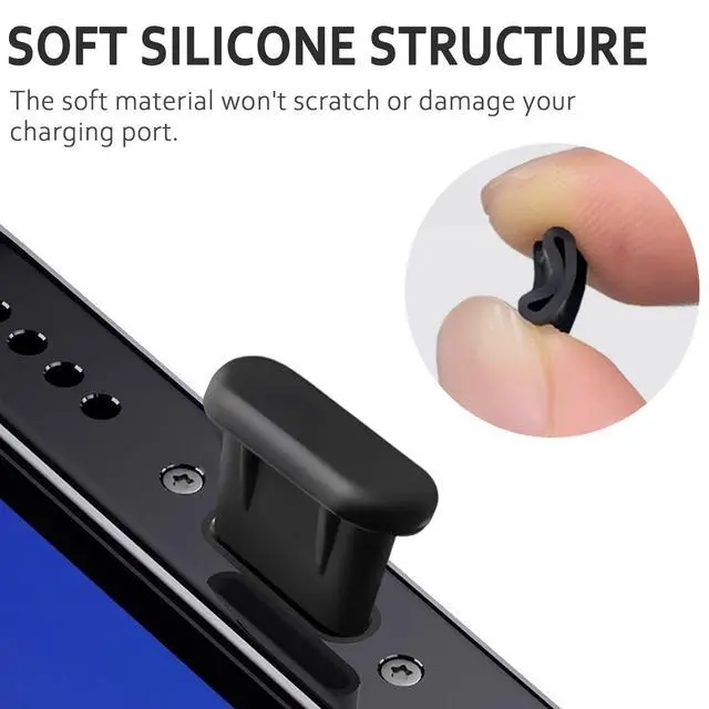 Alt view image 3 of 6 - USB C Dust Plug, Type-C Charging Port Cover Silicone USB C Plug Cover | 20 Pack USB C Cover Protect Charging Ports Clean for iPhone 15 16 17, Kindle, Pixel,Samsung Galaxy , Note, All USB C Devices