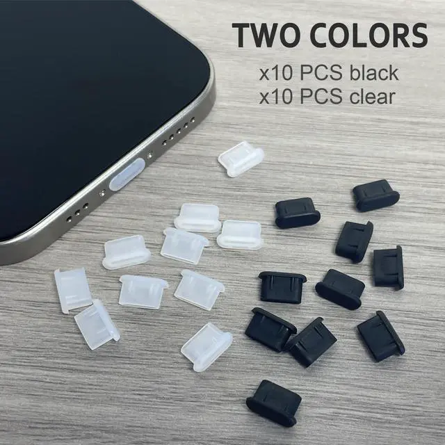 Alt view image 4 of 6 - USB C Dust Plug, Type-C Charging Port Cover Silicone USB C Plug Cover | 20 Pack USB C Cover Protect Charging Ports Clean for iPhone 15 16 17, Kindle, Pixel,Samsung Galaxy , Note, All USB C Devices