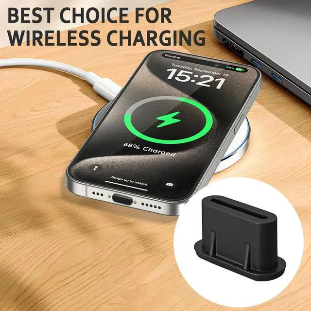 Alt view image 5 of 6 - USB C Dust Plug, Type-C Charging Port Cover Silicone USB C Plug Cover | 20 Pack USB C Cover Protect Charging Ports Clean for iPhone 15 16 17, Kindle, Pixel,Samsung Galaxy , Note, All USB C Devices