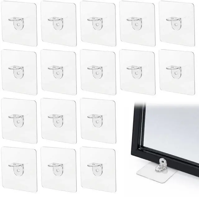 Main image of Mirror Stand for Floor, 20 Pcs No Drill Leaning Mirror Stopper Plastic Mirrors Holder for Living Room Bedroom Bathroom Full Length Floor Mirrors, Stable Support