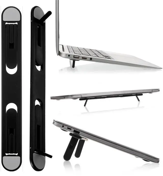 Main image of Foldable Keyboard Riser Stand, Self-Adjusting Laptop Feet with Dual Angles Small Computer Stand Portable PP Computer Keyboard Lift for Desk
