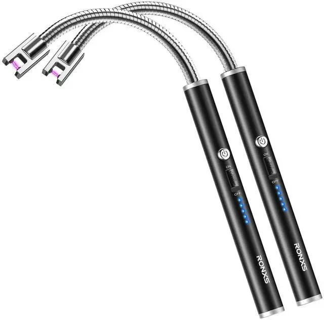 Main image of Electric Lighter - Rechargeable Type C with LED Display, Flexible Neck Plasma Arc Lighter for Fireworks, Gas Stove, BBQ