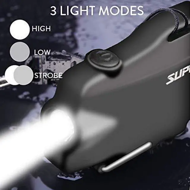 Alt view image 3 of 4 - Waterproof 3 Modes of Flashlight Windproof Lighter Dual Arc Electric Rechargeable Dual Arc Plasma Lighters with Survival Emergency Whistle and Lanyard