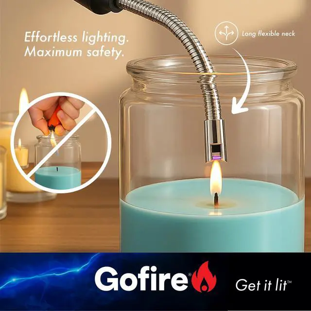 Alt view image 7 of 7 - Rechargeable Electric Lighter - Windproof Flameless Arc, Flexible Neck, USB, Safety Switch