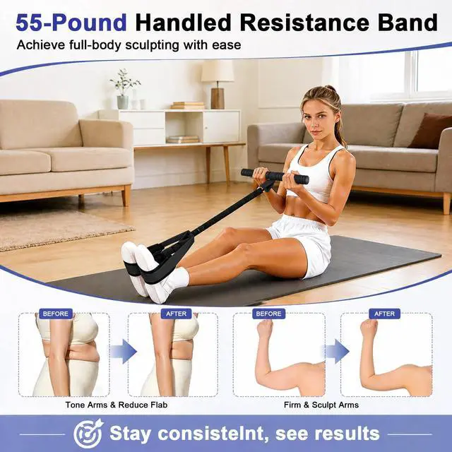 Alt view image 3 of 7 - Multifunction Tension Rope, 6-Tube Elastic Yoga Pedal Puller Resistance Band, Natural Latex Tension Rope Fitness Equipment, for Abdomen/Waist/Arm/Leg Stretching Slimming Training (Black)
