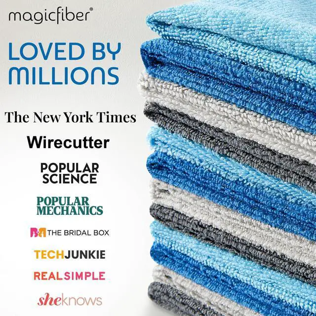 Alt view image 2 of 7 - Microfiber Cleaning Cloth - Higher Quality, Larger Size - Micro Fiber Cloth for Cleaning Rags, Dust Cloths, Kitchen Dish Towels (12 Pack, 13x11)