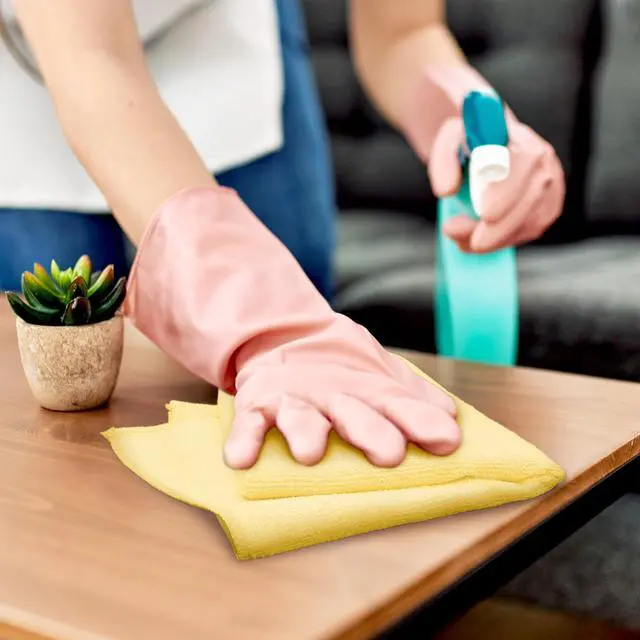 Alt view image 4 of 5 - 9-Pack Microfiber Cleaning Towels, Heavy-Duty & Reusable Cloths for Home, Kitchen, and Car, 16" x 24", 325 GSM