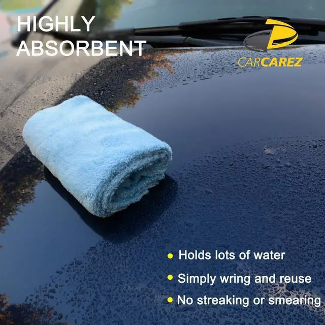 Alt view image 4 of 6 - Microfiber Towels for Cars, Car Drying Wash Detailing Buffing Polishing Towel with Plush Edgeless Microfiber Cloth, 450 GSM 16x16 in. Pack of 6