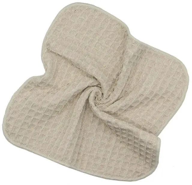 Alt view image 5 of 7 - Microfiber Kitchen Cleaning Cloth Thick Dish Rags Waffle Weave Washcloths Dish Cloths Ultra Absorbent Odor Free 12inch X 12inch 6 Pack Khaki
