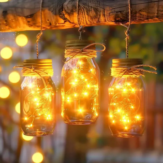 Alt view image 6 of 7 - Fairy Lights Plug in, 33Ft 100 LEDs Waterproof Silver Wire Firefly Lights, Adaptor Included, Starry String Lights for Wedding Indoor Outdoor Christmas Patio Ramadan Decorations, Warm White