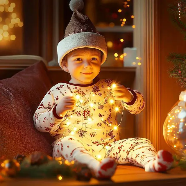 Alt view image 7 of 7 - Fairy Lights Plug in, 33Ft 100 LEDs Waterproof Silver Wire Firefly Lights, Adaptor Included, Starry String Lights for Wedding Indoor Outdoor Christmas Patio Ramadan Decorations, Warm White