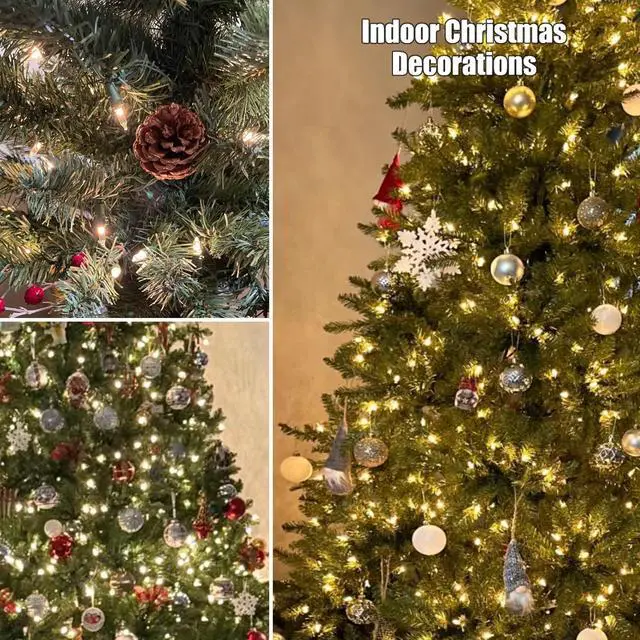 Alt view image 5 of 7 - Christmas Lights 100 Count Clear Christmas Tree Lights String with Green Wire for Outdoor Indoor Christmas Decorations Wedding Decorations Valentines Day Decor,UL Certified (21feet)