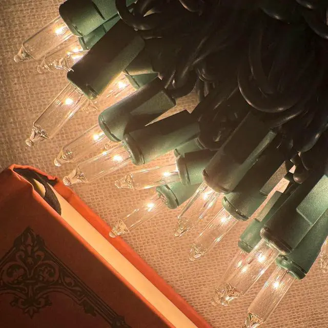 Alt view image 7 of 7 - Christmas Lights 100 Count Clear Christmas Tree Lights String with Green Wire for Outdoor Indoor Christmas Decorations Wedding Decorations Valentines Day Decor,UL Certified (21feet)