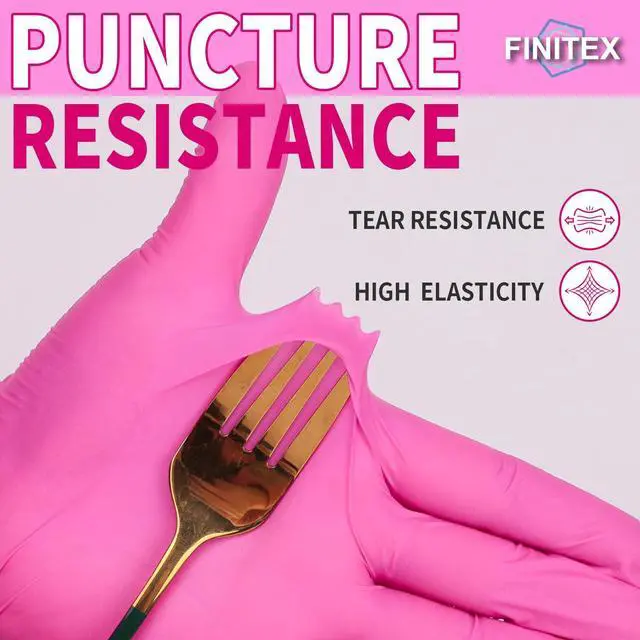 Alt view image 5 of 7 - Nitrile Disposable Latex-Free Gloves - 3.5mil 100PCS/Box Powder-Free 9inch Guantes de Nitrilo Cleaning Medical Exam Food Cooking Glove (100, Small)
