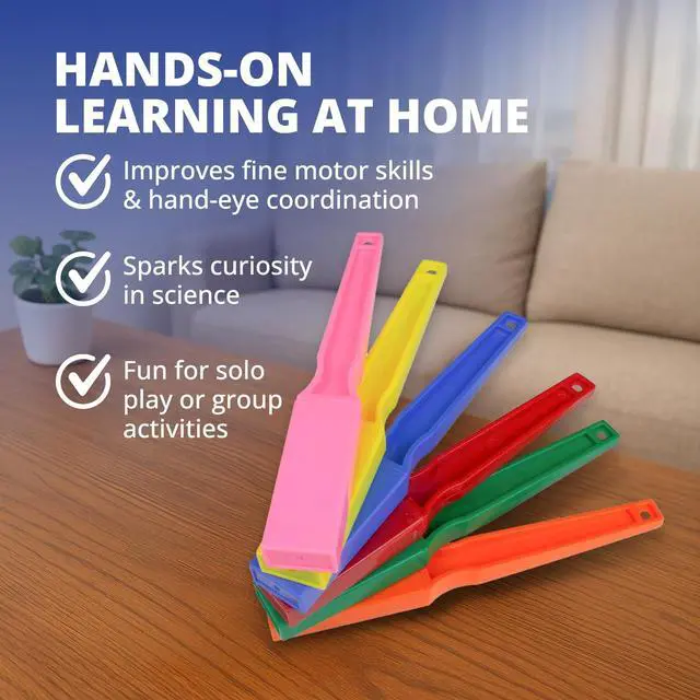 Alt view image 6 of 6 - STEM Magnetic Wands, Educational Magnet Science Kit, Magnetic Kit for STEM Classroom, Magnet Sets for Science Experiments, Sorting Activities, Homeschool Supplies, 6 Pieces