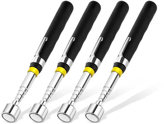 Main image of 4 Pieces 10LBs Telescoping Magnetic Pickup Tool, Magnet Stick Rod Extendable 7" to 30.5" for Men, Birthday, Father's Day, Christmas Gift