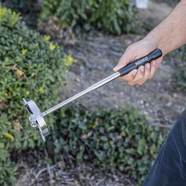 Alt view image 4 of 4 - 53426A 35LB Magnetic Pick Up Tool, Large Magnet with 3.3" Head, Extendable Magnetic Sweeper on a Stick up to 33.5 Inches, Nail Finder Pickup Tool, 5 Section Stainless Steel Shaft