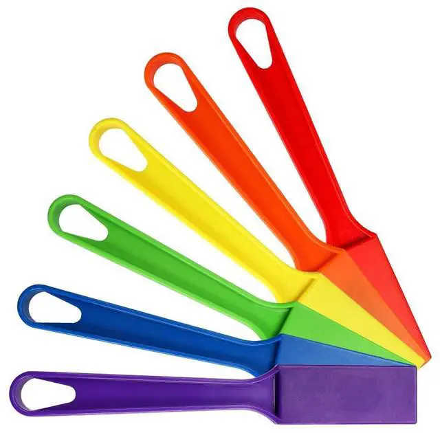 Main image of Pack of 6 Rainbow Magnetic Wand Set for Kids with Magnet Bar, Use for, Science Experiments, Bingo, Fridge, and Magnetic Concepts, Homeschool Supplies Age 6+