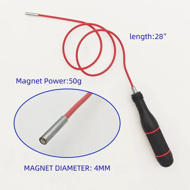 Alt view image 3 of 5 - GUTIMORE Magnetic Pickup Tool set, 50g(4mm)&1.5LB, 28" Flexible and Telescopic Magnet Grabber for Hard to Reach Keys,Bolts,Nuts and Screws