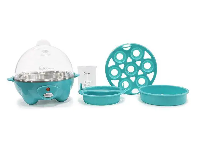 Alt view image 2 of 4 - Easy Electric 7 Egg Capacity Soft, Medium, Hard-Boiled Cooker Poacher, Scrambled, Omelet Maker with Auto Shut-Off and Buzzer, BPA Free