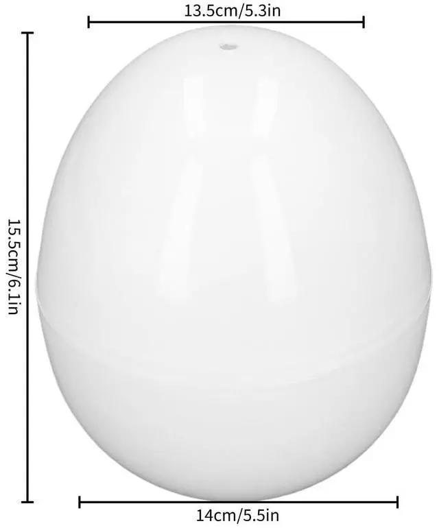 Alt view image 2 of 7 - Hard Boiled Egg Cooker, Electric Egg Cooker 4 Eggs Capacity Compact Design ABS Material Egg Shape Microwave Function Egg Boiler Be for Hard Boiled Eggs, Poached Eggs