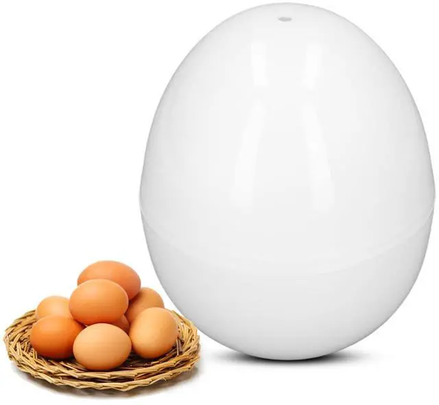 Alt view image 5 of 7 - Hard Boiled Egg Cooker, Electric Egg Cooker 4 Eggs Capacity Compact Design ABS Material Egg Shape Microwave Function Egg Boiler Be for Hard Boiled Eggs, Poached Eggs