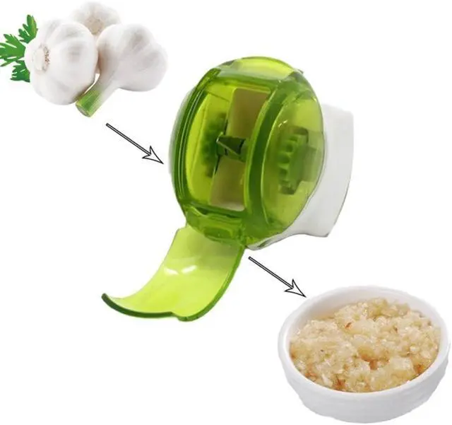 Alt view image 3 of 7 - Manual Garlic Chopper Roller Mincer and Slicer Tool, Compact Hand Roller for Garlic, Herbs, Nuts, and Ginger, Kitchen Mincer Tool