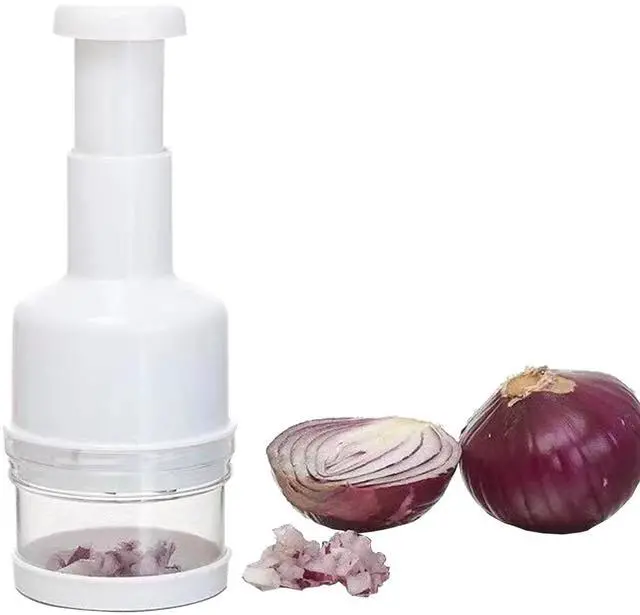 Main image of Food Chopper, Nut Chopper Manual Hand Handheld Veggie Chopper with Container Veggie Dicer for Vegetable, Salad, Onion, Garlic, Nut(white)