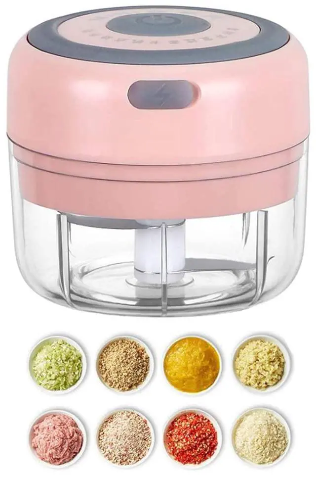 Main image of Electric Mini Garlic Mincer, 100ML USB Vegetable Onion Chopper, Portable Small Food Processor for Ginger, Chili, Vegetables