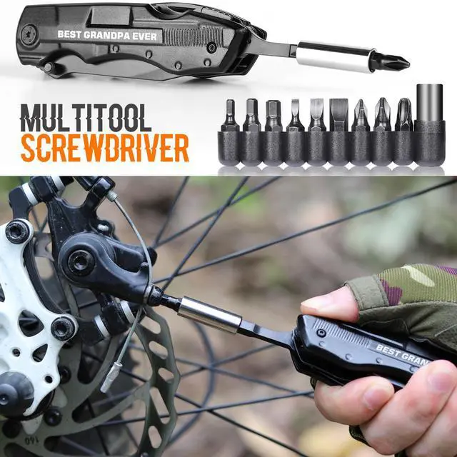 Alt view image 5 of 7 - Grandpa Gifts, "BEST GRANDPA EVER" Multitool Knife, Stocking Stuffers for Grandpas, Grandpas Christmas Birthday Gifts Idea for Grandfather, Grandpa Fathers Day Gift, Grandpas Gift