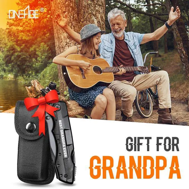 Alt view image 7 of 7 - Grandpa Gifts, "BEST GRANDPA EVER" Multitool Knife, Stocking Stuffers for Grandpas, Grandpas Christmas Birthday Gifts Idea for Grandfather, Grandpa Fathers Day Gift, Grandpas Gift