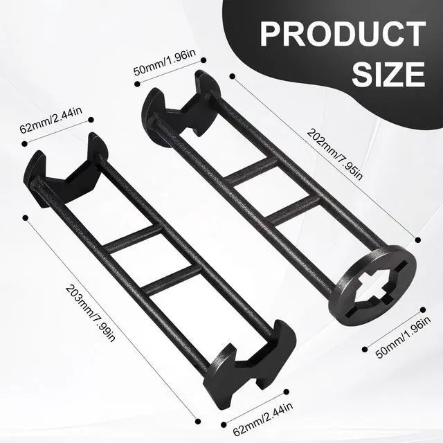 Alt view image 2 of 7 - 2 Pcs Multifunctional Sink Wrench, Universal Faucet Basin Wrench, Plumbing Tool for Tight Spaces in Kitchen & Bathroom