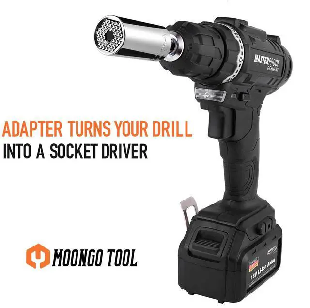 Alt view image 3 of 6 - Super Universal Socket Tools Gifts for Men - Christmas Stocking Stuffers for Men Grip Socket Set with Power Drill Adapter Cool Stuff Ideas Gadgets for Him Birthday Gifts for Dad Women Husband